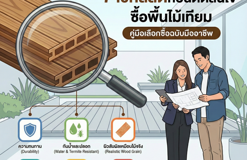 เปลี่ยนพื้นบ้านทั้งที ต้องดีที่สุด! 7 เช็กลิสต์ก่อนตัดสินใจซื้อพื้นไม้เทียม