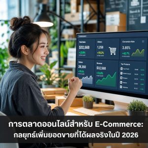 การตลาดออนไลน์สำหรับ E-Commerce: กลยุทธ์เพิ่มยอดขายที่ได้ผลจริงในปี 2026