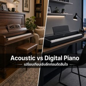 Acoustic Piano vs Digital Piano: เปรียบเทียบเชิงลึกก่อนตัดสินใจซื้อเปียโนคันแรก